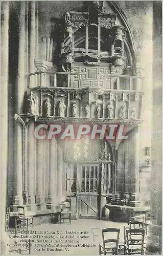 Ansichtskarte AK Lamballe C du N Interieur de Notre Dame