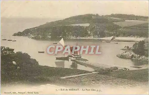 Cartes postales Ile de Brehat Le Port Clos Bateaux