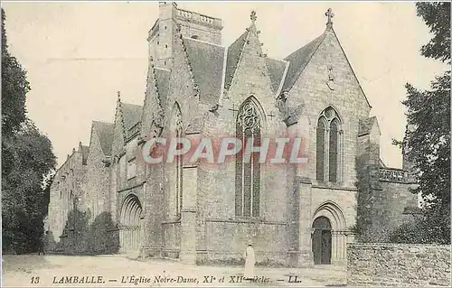 Cartes postales Lamballe L'Eglise Notre Dame