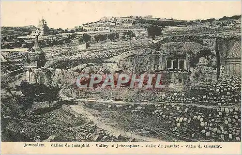 Cartes postales Jerusalem Vallee de Josaphat