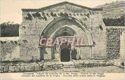 Ansichtskarte AK Jerusalem Facade du tombeau de la Ste Vierge