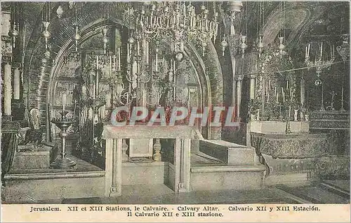 Cartes postales Jerusalem XII et XIII Stations le Calvaire