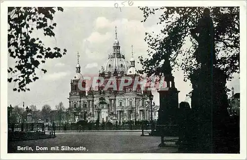 Cartes postales Berlin Dom mit Silhoutte