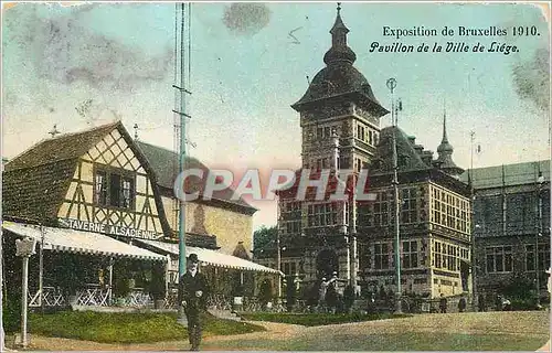 Cartes postales Exposition de Bruxelles Pavillon de la Ville de Liege