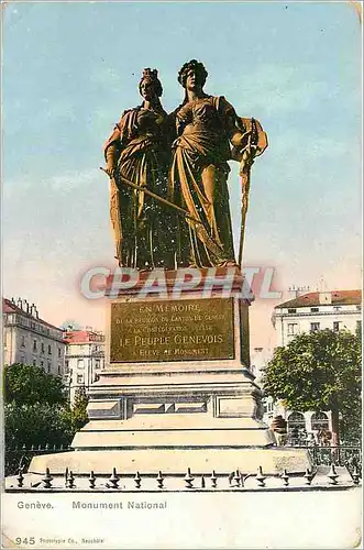 Cartes postales Geneve Monument National