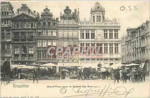 Cartes postales Bruxelles Grand place avec la Maison des Boulanges