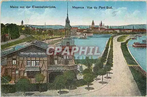 Cartes postales Mayence Vue du Pont Sud