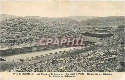 Cartes postales Pres de Bethlehem Les Piscines de Salomon