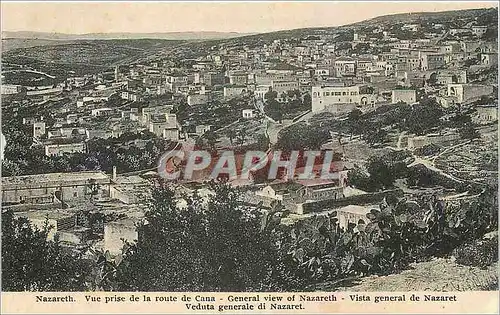 Cartes postales Nazareth Vue prise de la route de Cana