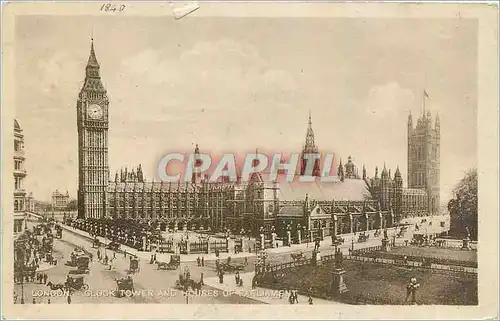 Ansichtskarte AK London Clock Tower and Houses of Parliament