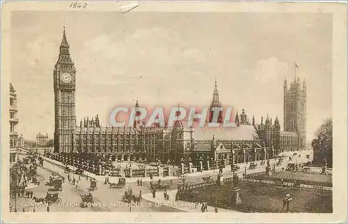 Cartes postales London Clock Tower and Houses of Parliament