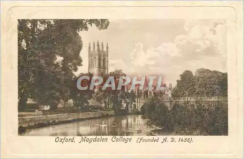 Cartes postales Oxford Magdalen College
