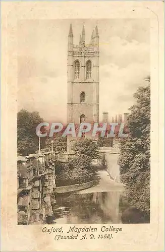 Cartes postales Oxford Magdalen College