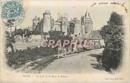 Cartes postales Vitre Vue prise de la Route de Rennes