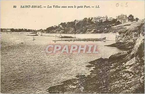 Cartes postales Saint Briac Les Villas vue vers le petit Port