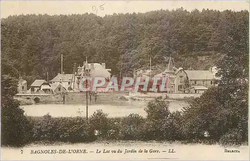 Cartes postales Bagnoles de l'Orne Le Lac vu du Jardin de la Gare