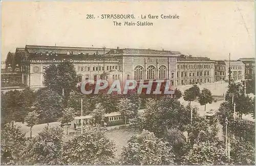 Cartes postales Strasbourg La Gare Centrale