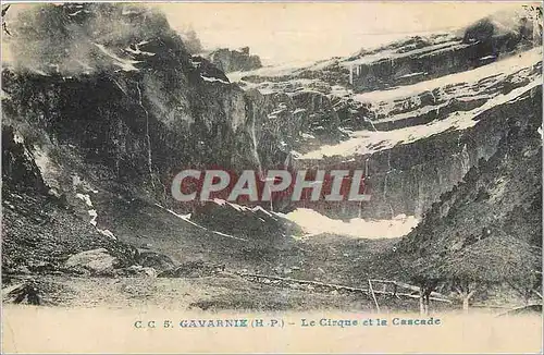 Cartes postales Gavarnie HP Le Cirque et le Cascade