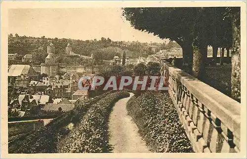 Cartes postales Fougeres Ille et Vilaine La Ville basse vue du Jardin Public