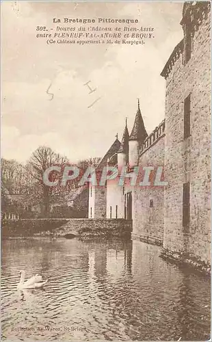 Cartes postales Douves du Chateau de Bien Assis entre Pleneuf Val-Andre et Erquy