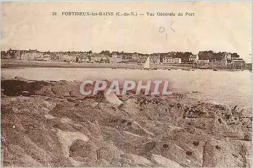 Cartes postales Portrieux les Bains C du N Vue Generale du Port