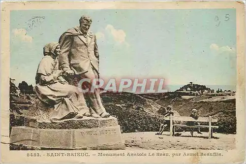 Ansichtskarte AK Saint Brieuc Monument Anatole Le Braz par Armel Beaufils