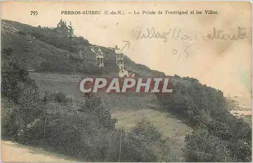 Cartes postales Perros Guiec C du N La Pointe de Trestignel et les Villas