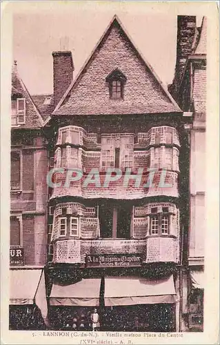 Ansichtskarte AK Lannion C du N Vieilles maisons Place du Centre