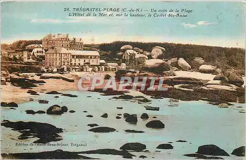 Cartes postales Tregastel Plage C du N Un coin de la Plage