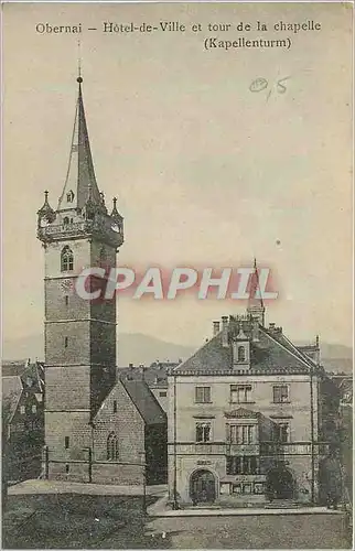 Cartes postales Obernai Hotel de Ville et tour de la Chapelle