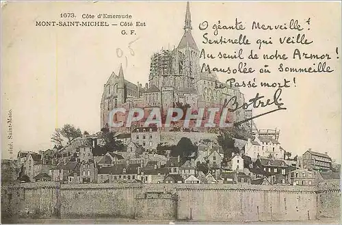 Cartes postales Mont Saint Michel Cote Est Botrel