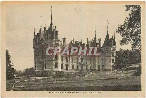 Cartes postales Chanzeaux M et L Le chateau
