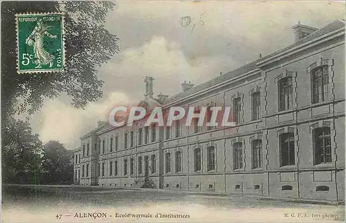 Cartes postales Alencon Ecole Normale d'Institutrices