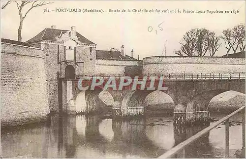 Cartes postales Port Louis Morbihan Entree de la Citadelle ou fur enferme le Prince Louis Napoleon