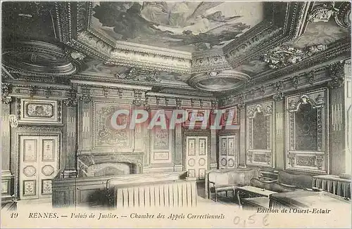 Cartes postales Rennes Palais de Justice Chambre des Appels Correctionnels