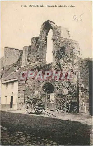 Cartes postales Quimperle Ruines de Saint Colomban