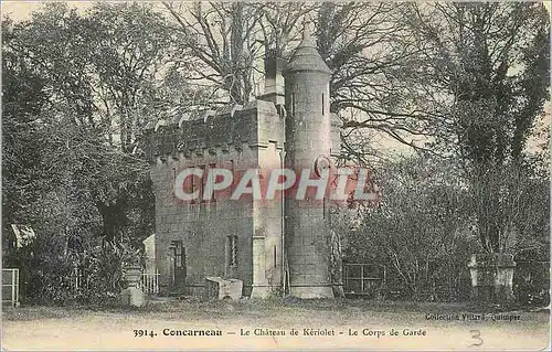 Ansichtskarte AK Concarneau Le Chateau de Keriolet Le Corps de Garde