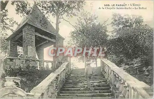 Ansichtskarte AK Le Faouet L'Entree de la Chapelle Sainte Barbe