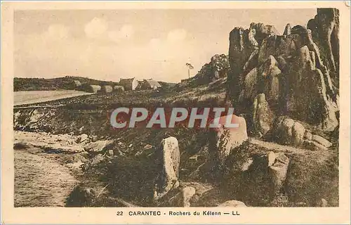 Cartes postales Carantec Rochers du Kelenn