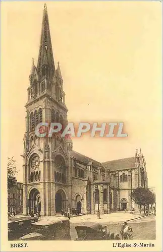 Cartes postales Brest L'Eglise St Martin