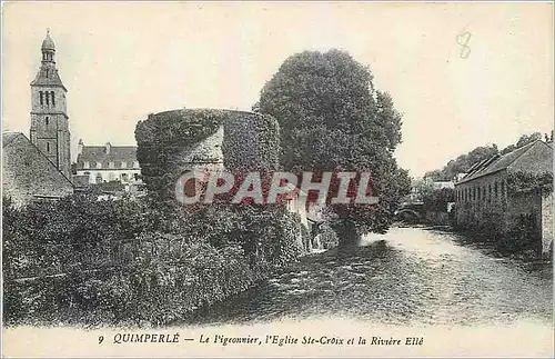 Ansichtskarte AK Quimperle Le Pigeonnier l'Eglise Ste Croix et la Riviere