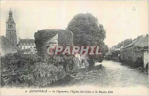 Ansichtskarte AK Quimperle Le Pigeonnier l'Eglise Ste Croix et la Riviere Elle