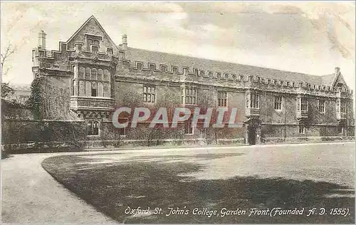 Ansichtskarte AK Oxford St Johns College Garden Front