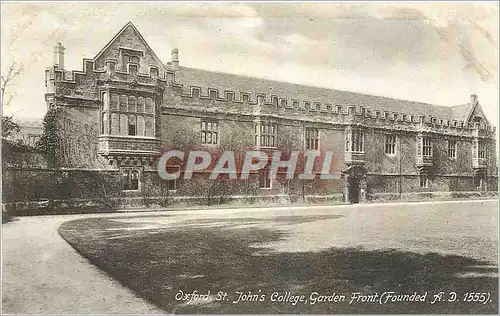 Cartes postales Oxford St Johns College Garden Front