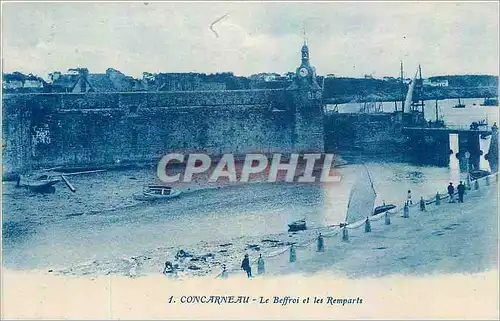 Cartes postales Concarneau Le Beffroi et les Remparts