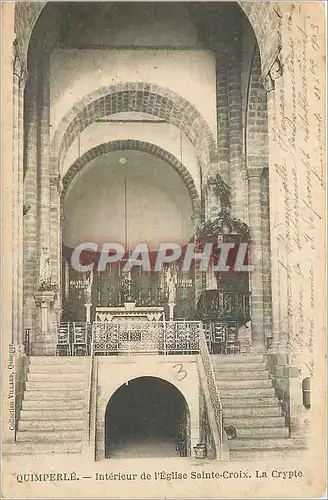 Ansichtskarte AK Quimperle Interieur de l'Eglise Sainte Croix