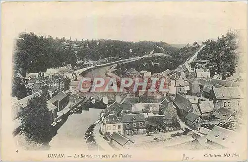 Cartes postales Dinan La Rance vue prise du Viaduc