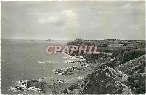 Cartes postales moderne Port Morvan C du N L'Alignement des Falaises vers le Val Andre et le Verdelet