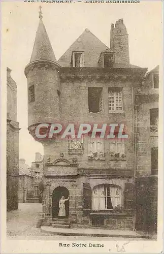 Ansichtskarte AK Guingamp Maison Renaissance Rue Notre Dame