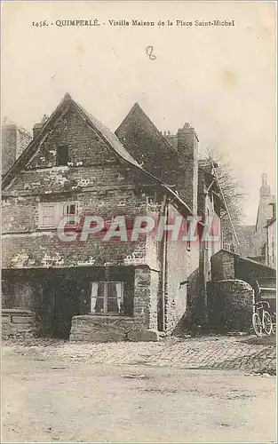 Ansichtskarte AK Quimperle Vieille Maisons de la Place Saint Michel